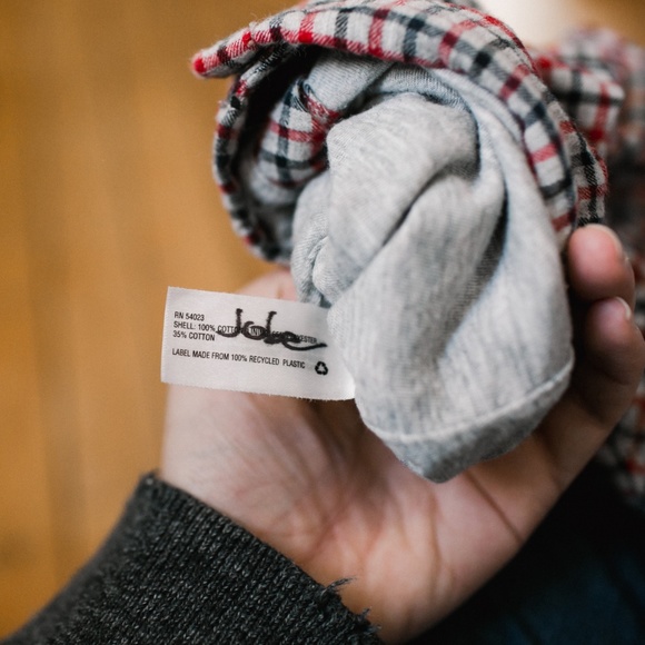 babyGap Baby 3-6 Months One Piece Flannel Red Grey - Picture 6 of 6